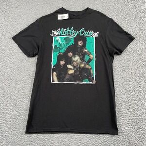 Motley Crue Band Graphic Rock Tee American Classics T-Shirt Mens Medium Black
